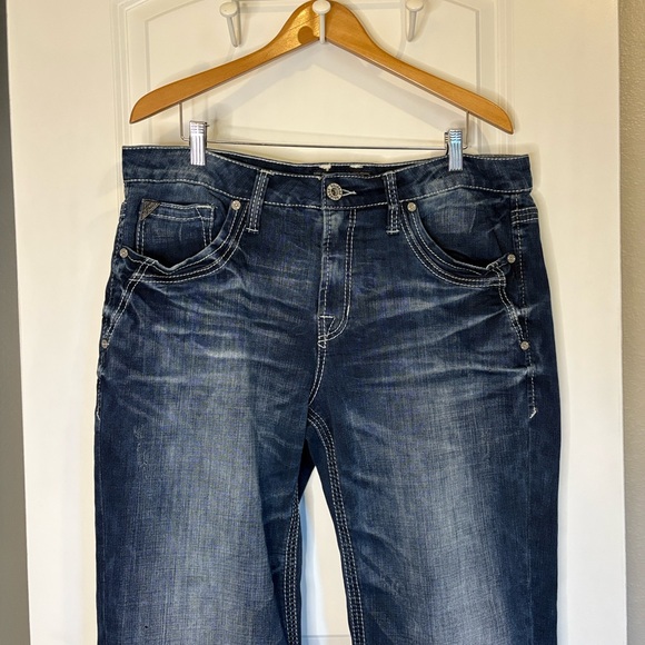 Salvage Jeans Anarchy Relaxed Straight Jeans Size 36 R - Picture 7 of 14